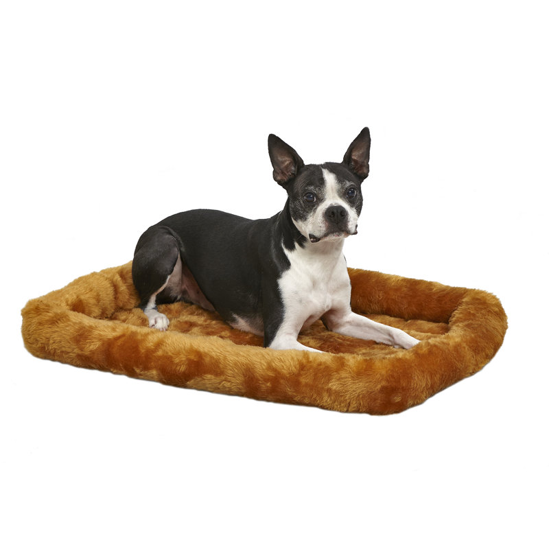 Lit pour chien avec traversin confortable avec traversin 36L | Idéal pour les chiens de taille moyenne / grande et convient à une cage pour chien de 36 pouces