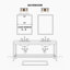  Balendran 2-Light Dimmable Vanity Light-Hammer Glass-909288093