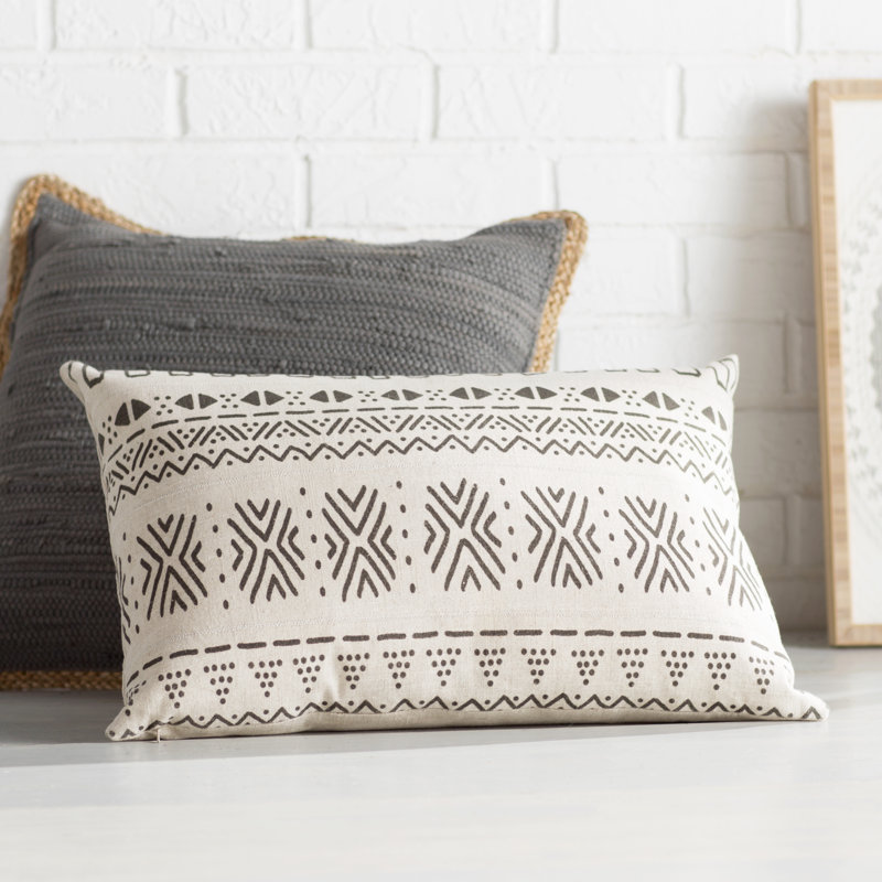 Mud Cloth Rectangular Lumbar Pillow