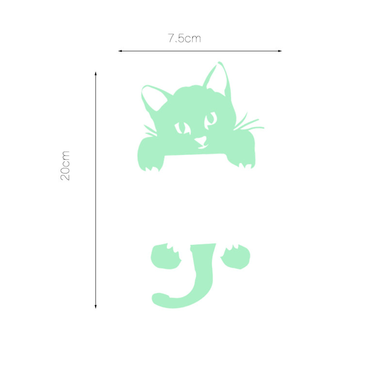 Cat Glow in Dark Vinyl Light Switcg Sticker