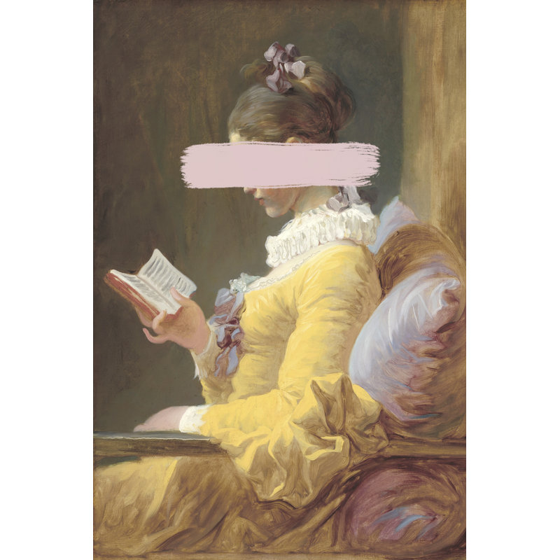 Fragonard Femme II by Jacob Green - No Frame Print on Canvas, 46cm H x 30cm W x 3.8cm D