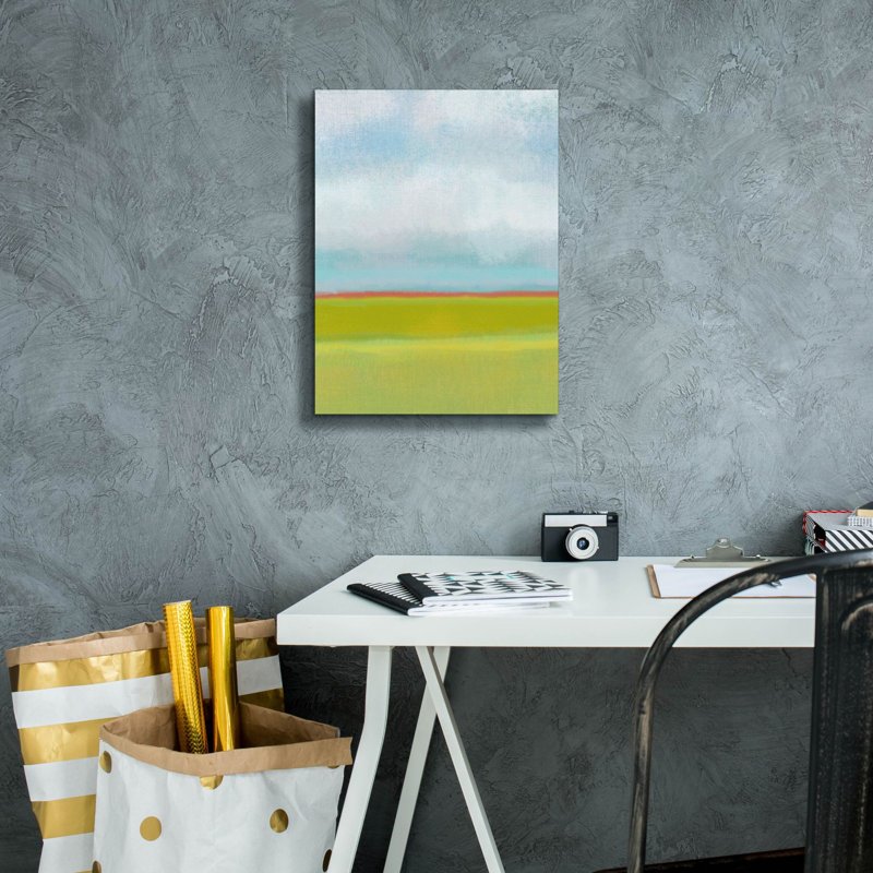 «Meadow 1» par Jan Weiss, art mural sur toile, 26 po x 30 po, H 16 po x l 12 po x P 0,75 po