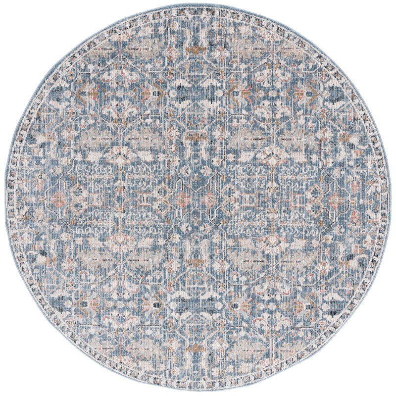 Vivaldi Performance Floral Rug, Round 6'7"