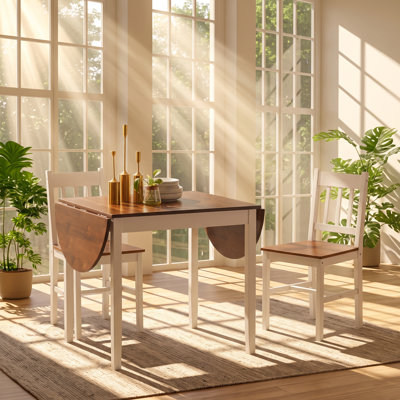 55.1 " Extendable with Solid Wood Base Dining Table