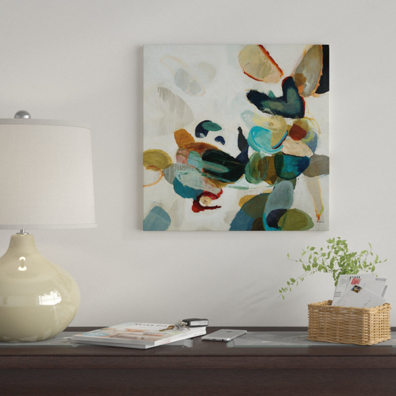 " Stone Pattern I ", 37" H x 37" W x 1.5" D, Wrapped Canvas, No Mat