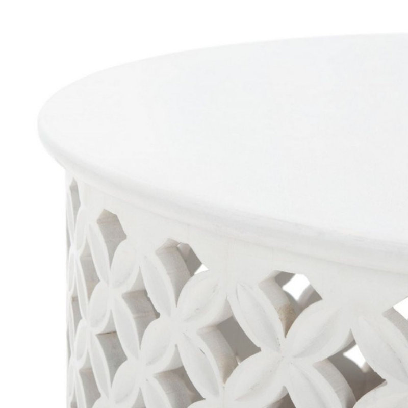 Table basse Alfi, Blanc délavé