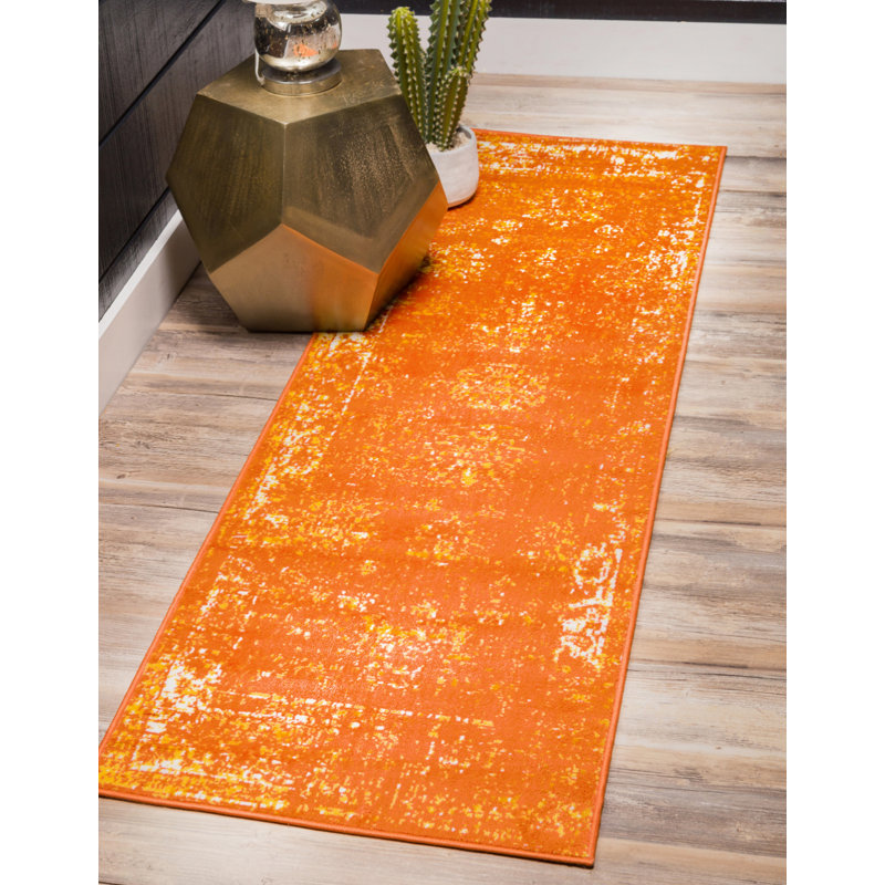 Floral Area Rug, Runner 99 x 500cm