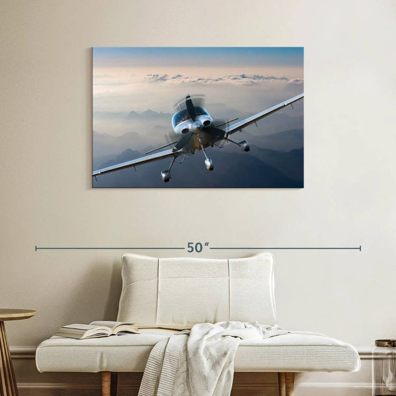 Mehar Private Propeller Plane, 26" H x 39" W