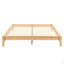 Structure de lit plateforme 12 po en bois de bambou sec massif avec lattes de bois et support en métal, aucun sommier nécessaire-1233868796-1233868799