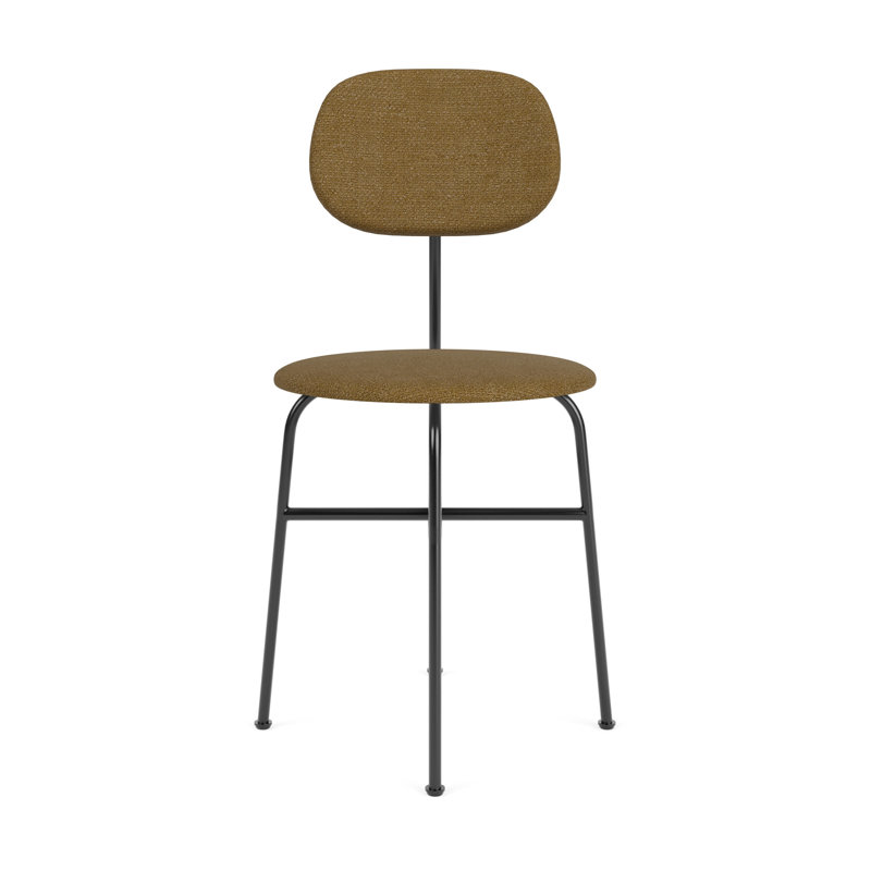 Afteroom Upholstered Dining Chair, Dark Brown Acrylic