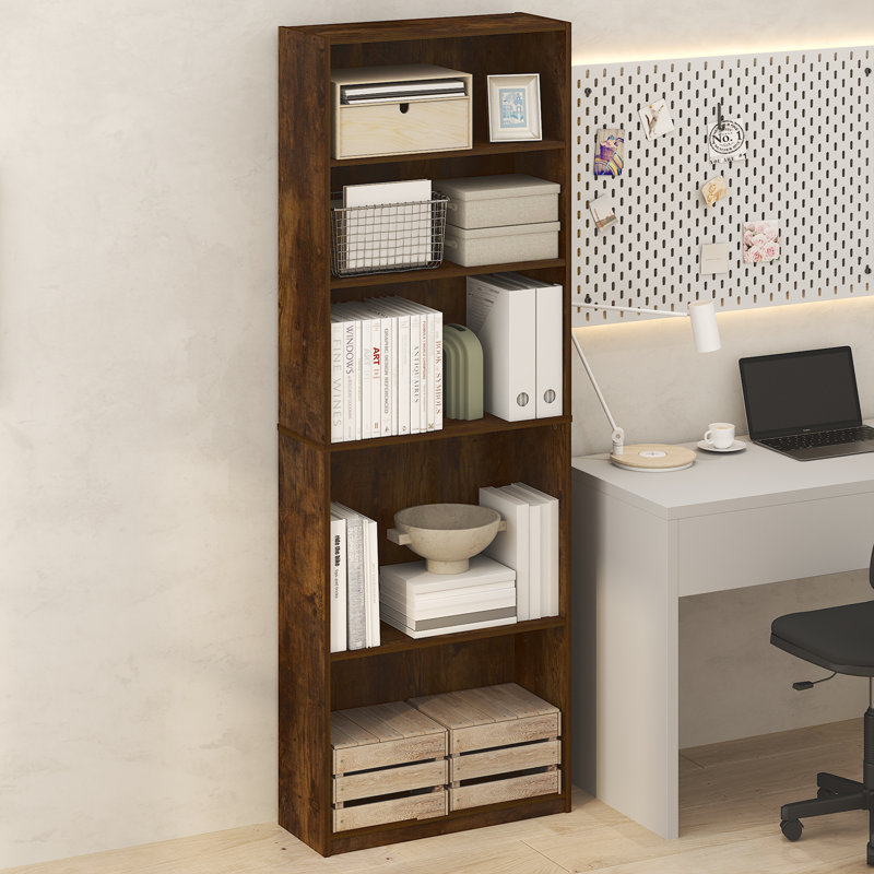 Bibliothèque ajustable à 5 niveaux Simply Home, Chêne ambré