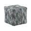 Pouf rembourré en tissu, antidérapant, profondeur de l'emballage de 17 po x Pouf multicolore de 16 po, tissu 100%, nettoyage des taches seulement