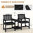 HDPE All-Weather Outdoor Adirondack Chair With Double-Layer Table-799158691