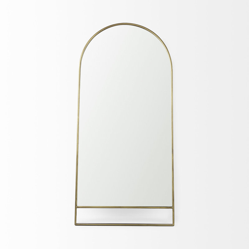 Miroir de plancher Audrone, Or antique