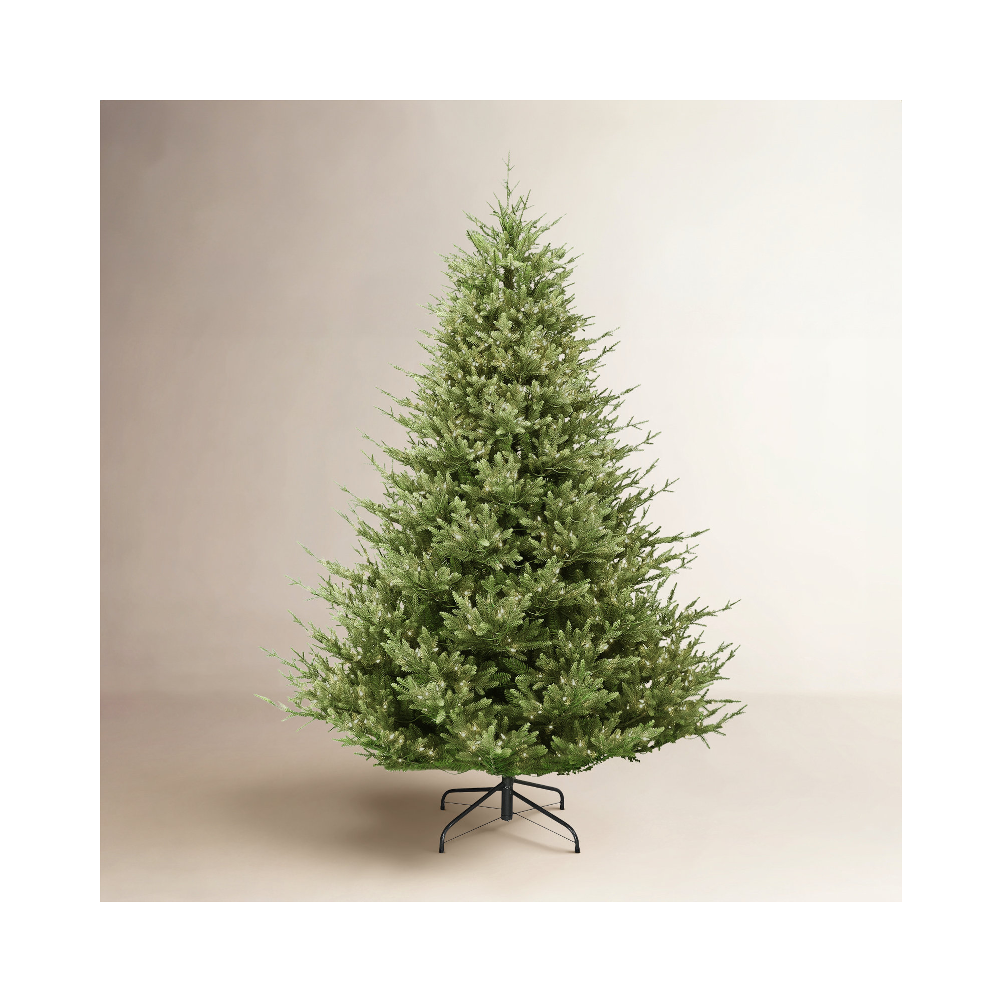Lighted Artificial Fir Christmas Tree