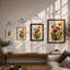 Garden Flowers Study Botanical - Print-1499725778-1499725780