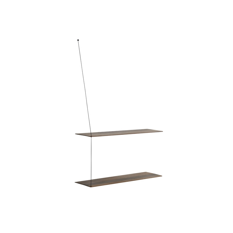 Stedge Shelf (80 Cm), Smoked Oak