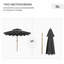 Outsunny 9' Patio Umbrella With Push Button Tilt And Crank-461689808