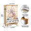 Rangement pour chaussures avec 3 tiroirs rabattables pour un élégant rangement floral pastel avec pivoines et fleurs sauvages