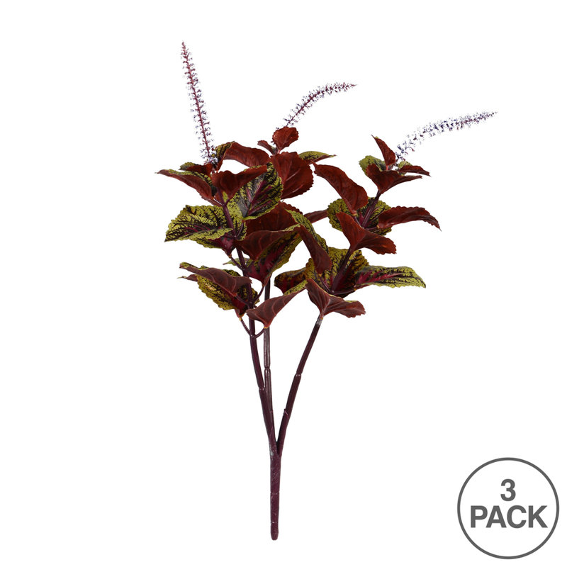 15'' Faux Perilla Branch