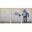 «Robot Graffiti Banksy in Street», reproduction d'art sur toile tendue-56497814-95279382
