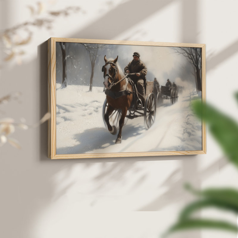 Chirstmas Art-MIV -Framed Print - Restickable, H 8 po x l 10 po, Naturel