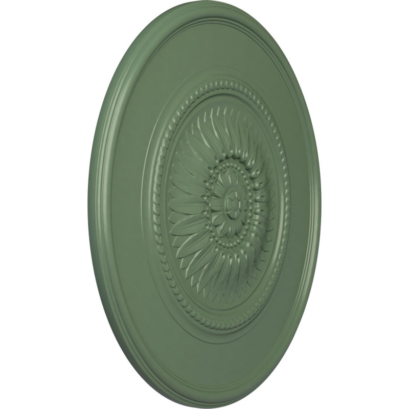 Médaillon Endurathane Wigan pour plafond, DO 29 3/4 po x P 1 1/2 po, Vert athénien