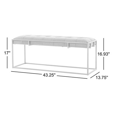 Genuine Leather Bench