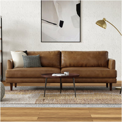 Livingston - 90" Sofa - Caramel Brown