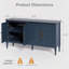 Buffet armoire - Buffet rétro avec tablettes réglables-133038286
