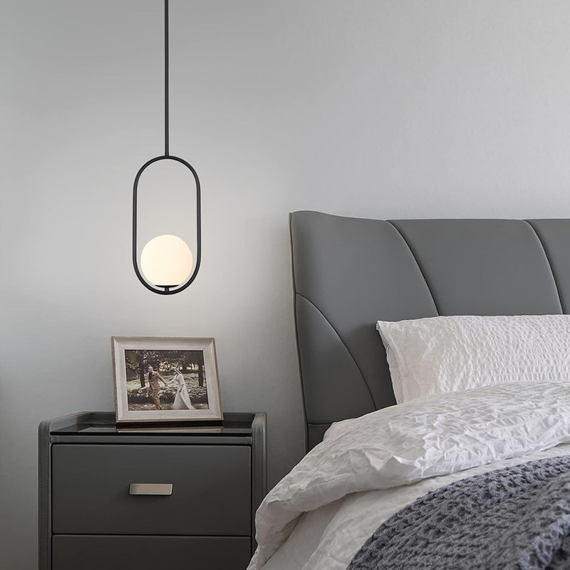Luminaire suspendu en forme de globe suspendu à une lumière pour l'intérieur de la salle à manger de l'île Kithchen