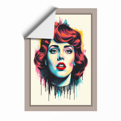 Modern Pop Portrait Pop Art - Framed Print