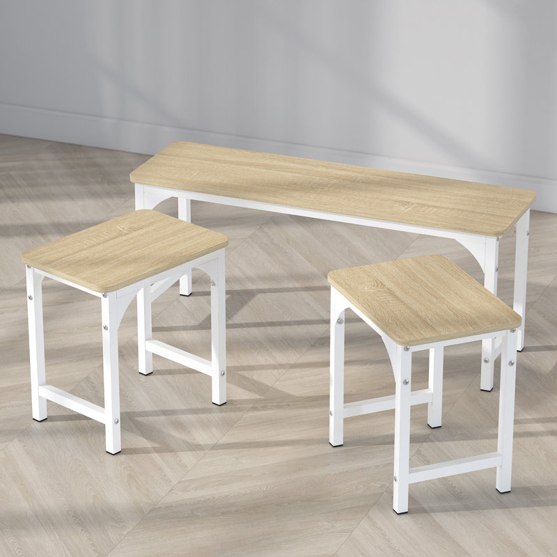 Modern  Dinning Chairs (3 Piece), Black, Oak