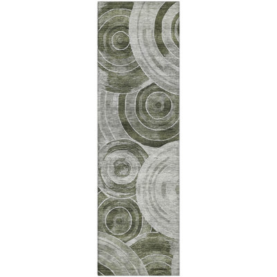 Premium Machine Washable Lubbers AMF1750 Geometric Rug