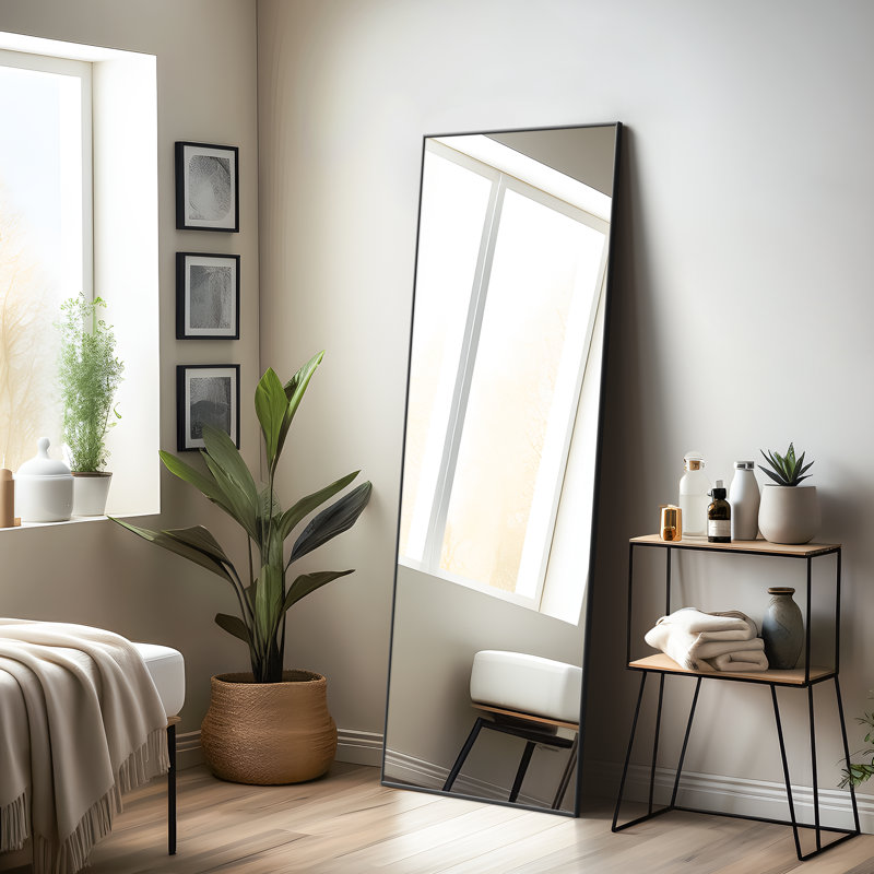 Miroir suspendu Kinkaid, Noir, 71 po x 24 po