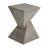 Geometric MGO Side Table with Twisted Hourglass Design for Modern and Durable Outdoor or Indoor Use