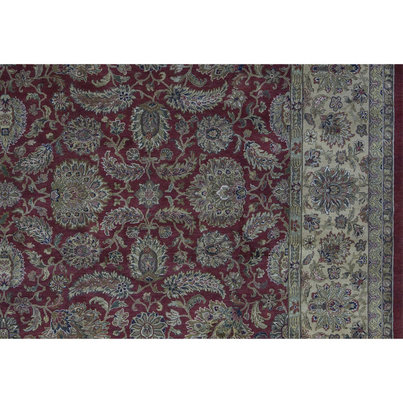 Tapis rouge noué à la main de haute qualité