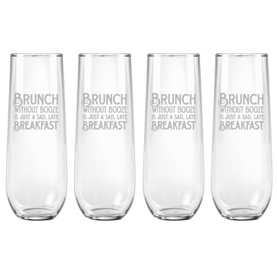 8.5 oz. Flute Set
