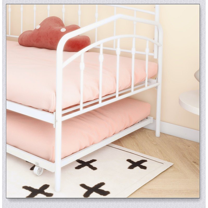 Fox Twin Daybed With Twin Trundle, White