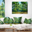 Coussin lombaire paysage jungle avec arbres denses