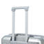 20 "/ 24" / 28 "3 pièces / ensemble en valise à roulettes en ABS, couleur assortie, avec serrure à combinaison (argent)