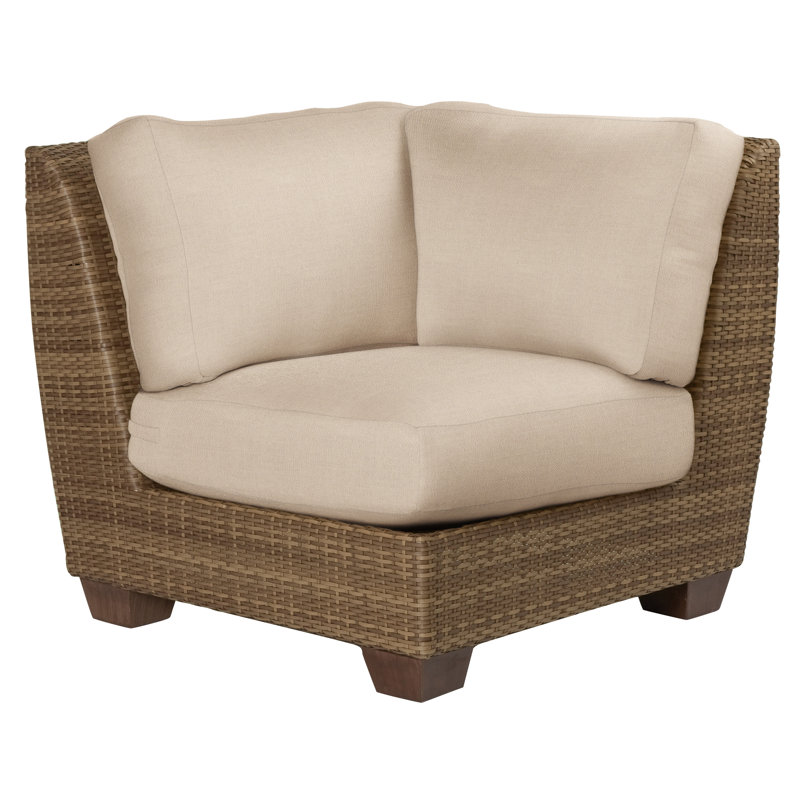 Chaise de patio avec coussins Saddleback, Moka, Brisa Lasso patiné