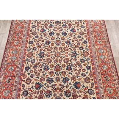 One-of-a-Kind Heald Hand-Knotted 1940s Orange/Beige 8'11"" x 13'4"" Wool Area Rug -  Isabelline, 2BD1D2A3C78B43F9BCA53800DE6294A4