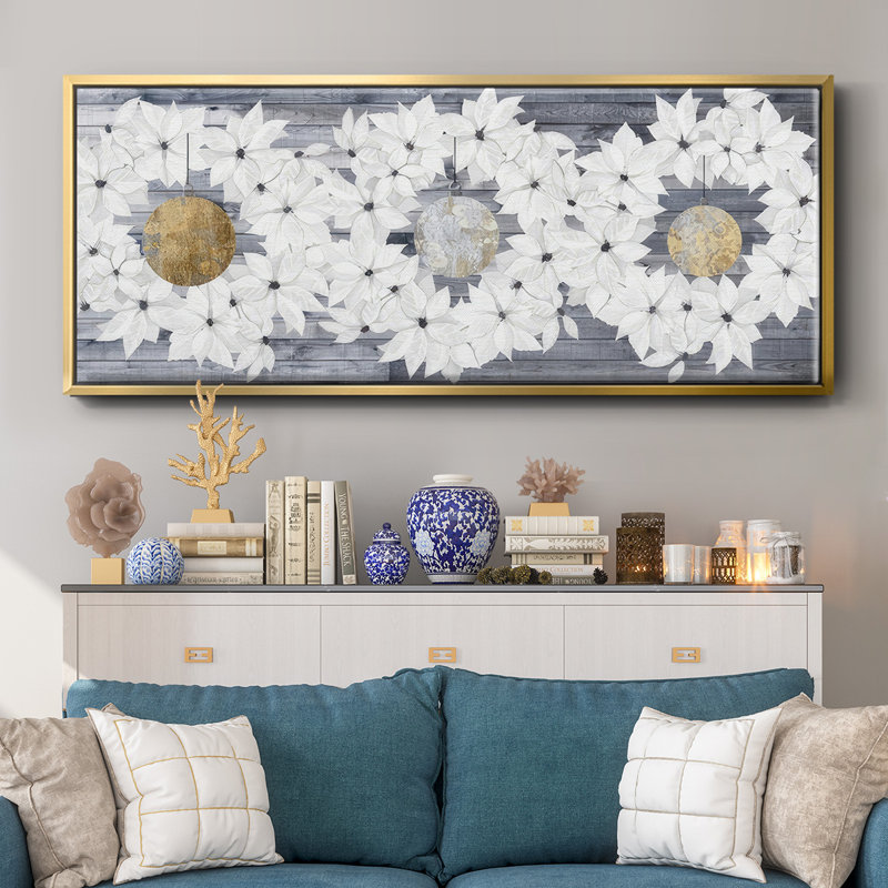 Collection sophistiquée de Noël H - Toile avec cadre, H 20 po x l 50 po