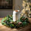 11.25" Pierced Snowflake Christmas Lantern, Cream