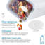 Contenant de cuisine en plastique avec couvercle hermétique iDesign XL - L 6,3 po x l 4,7 po x H 11,8 po, blanc
