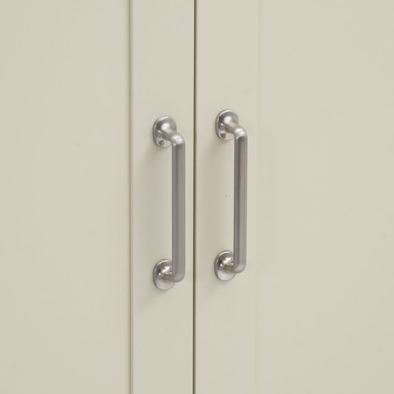 Aquitaine 2 Door Manufactured Wood Wardrobe, Cream/Oak