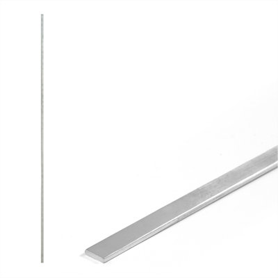 4 FT Silver Galvanized Tension Bar, 48 Inch Flat Bar for 4' Chain Link Fence Parts, Hardware for Chain Link Fencing System, Single