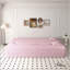 Canapé-lit convertible en tissu Teddy avec 2 coussins, matelas pliant pleine grandeur, aucun assemblage requis-202608200
