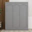 Grand lit escamotable mural avec tablettes